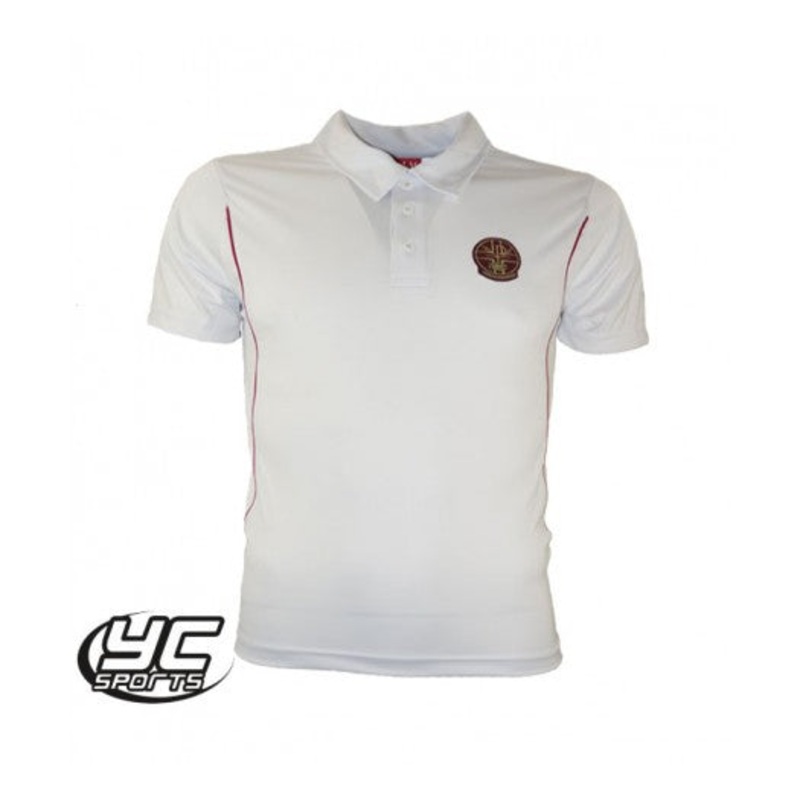 Corpus Christi PE Polo (Regular Fit) JS 9/10 White/Maroon