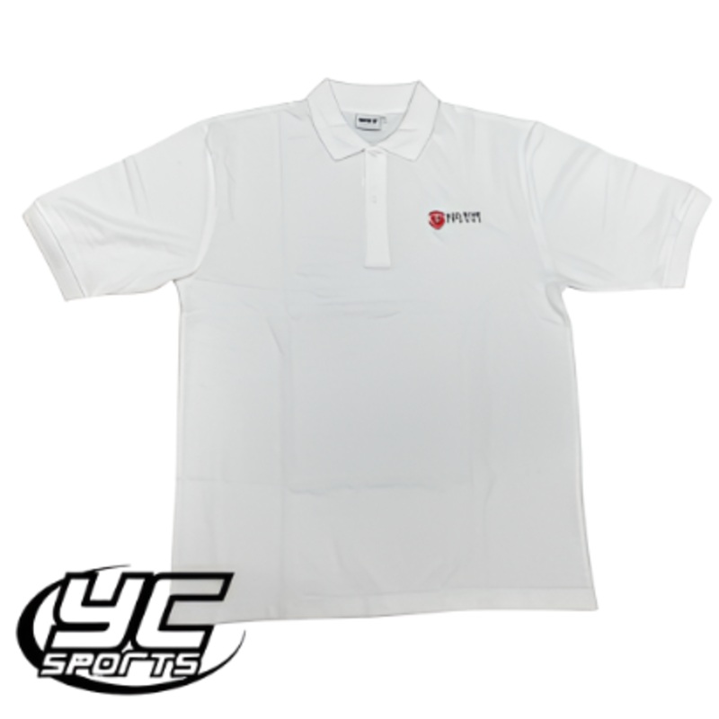 Red Rose School Polo White 3/4 WHITE