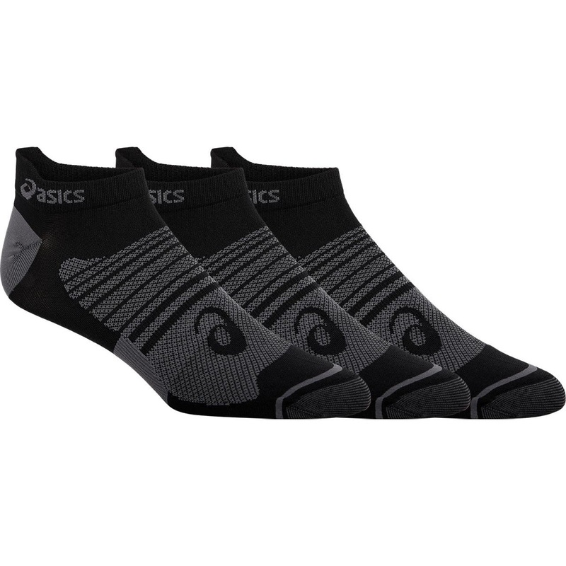 Asics Men’s Quick Lyte Plus Socks 3 Pack (Perf Black/Grey)