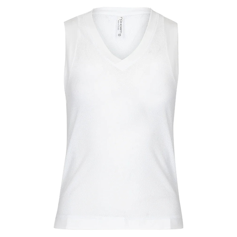 Women`s Baila V Neck Tennis Tank White