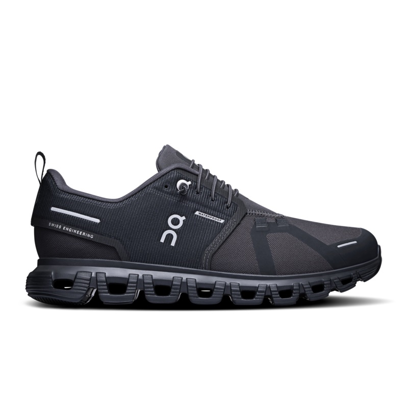 On Cloud 6 Waterproof Running Shoes Women – Black/Black Black/Black UK 3