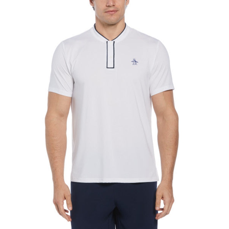 Original Penguin Short Sleeve Performance (O1KSE009) Tennis Polo Men Bright White S