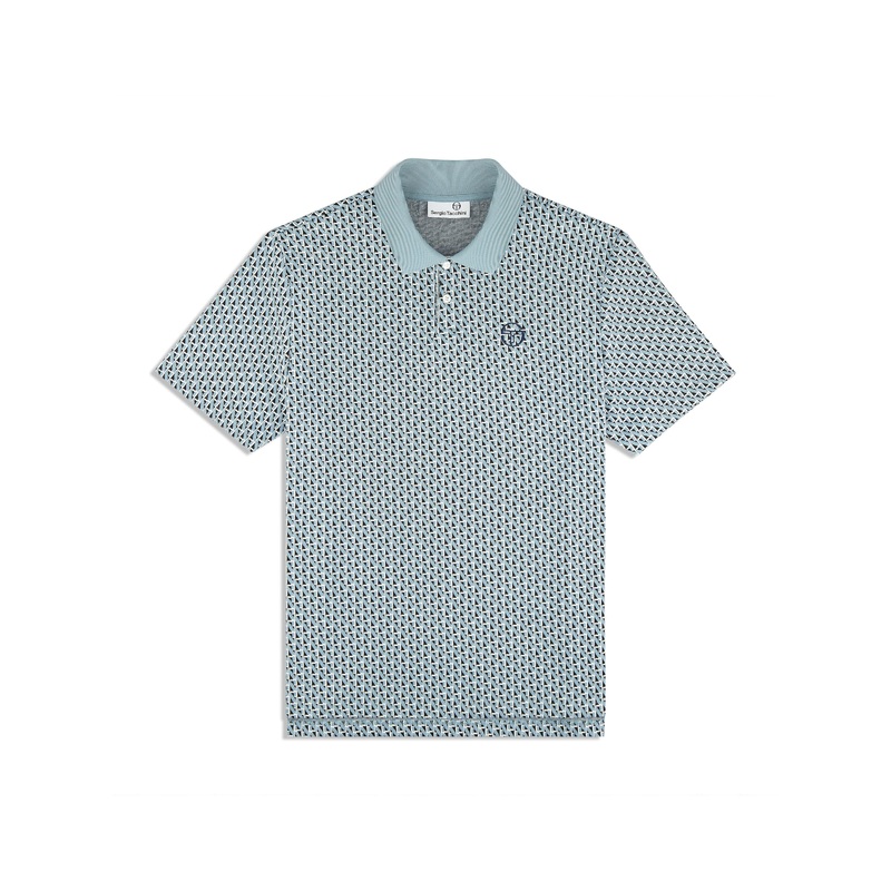 Sergio Tacchini Paolo Knit Polo – Faded Denim