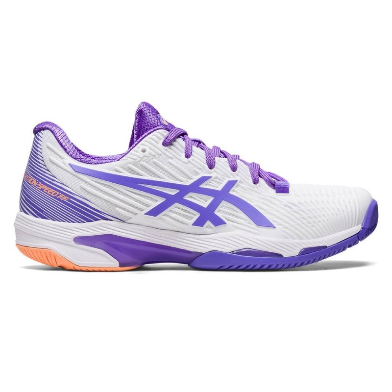 Asics Solution Speed FF 2 Women’s Tennis Shoe (White/Purple)