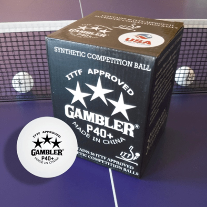 Gambler P40+ 3 Star Table Tennis Ball – 36 Box