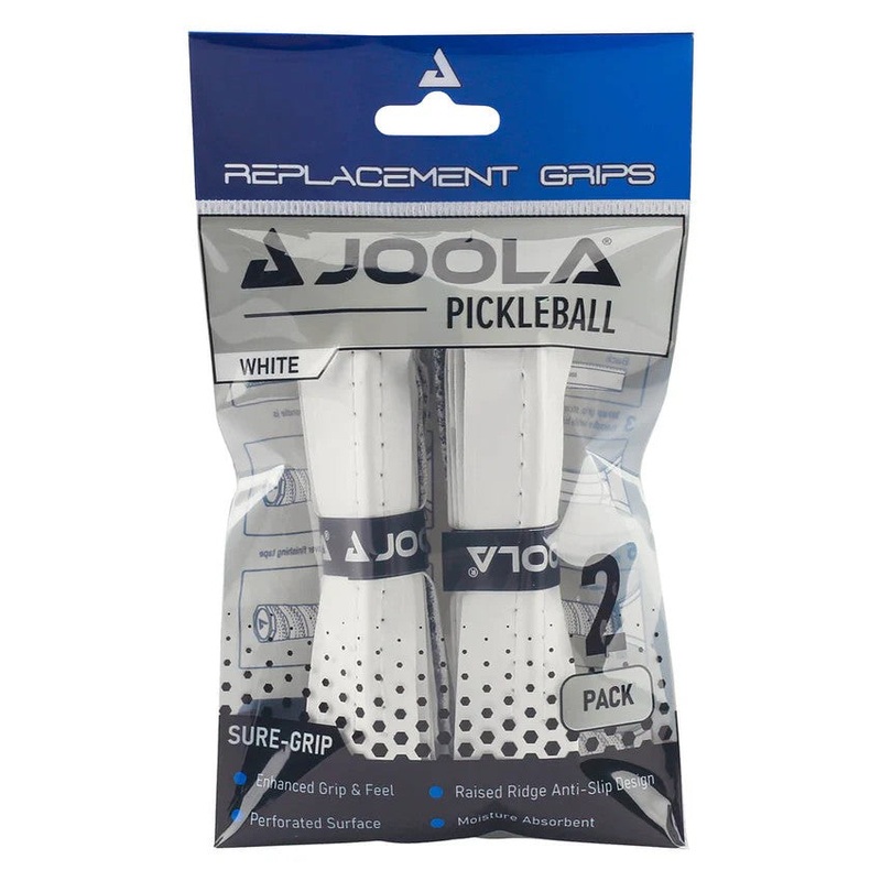 JOOLA REPLACEMENTE WHITE RIDGE GRIP (2 PACK)