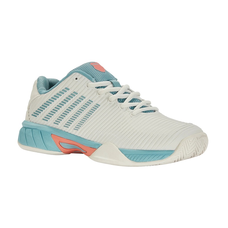 K Swiss Hypercourt Express 2 Junior Tennis Shoe 1 Blue Nile/Desert Flower