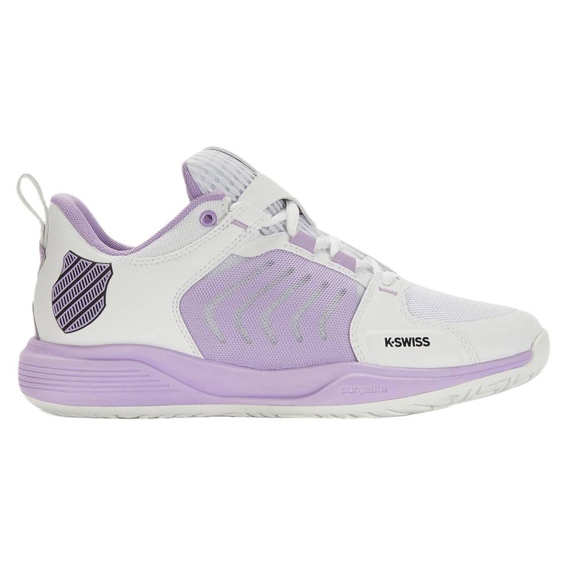 K-Swiss Ultrashot Team Women’s Tennis Shoe (White/Purple)