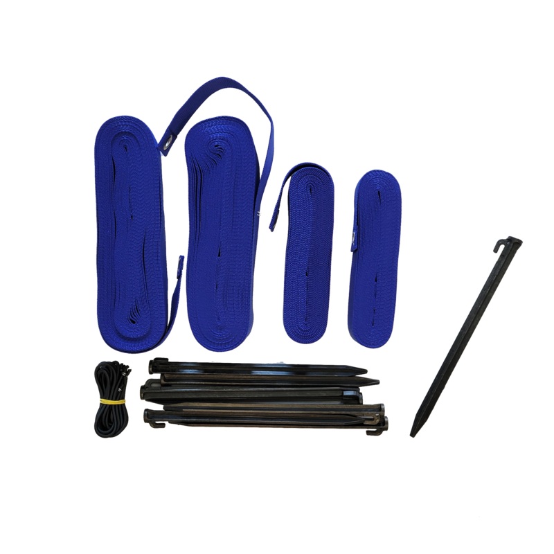 Max Beach Tennis (MBT) Blue Court Boundary Lines & Stakes