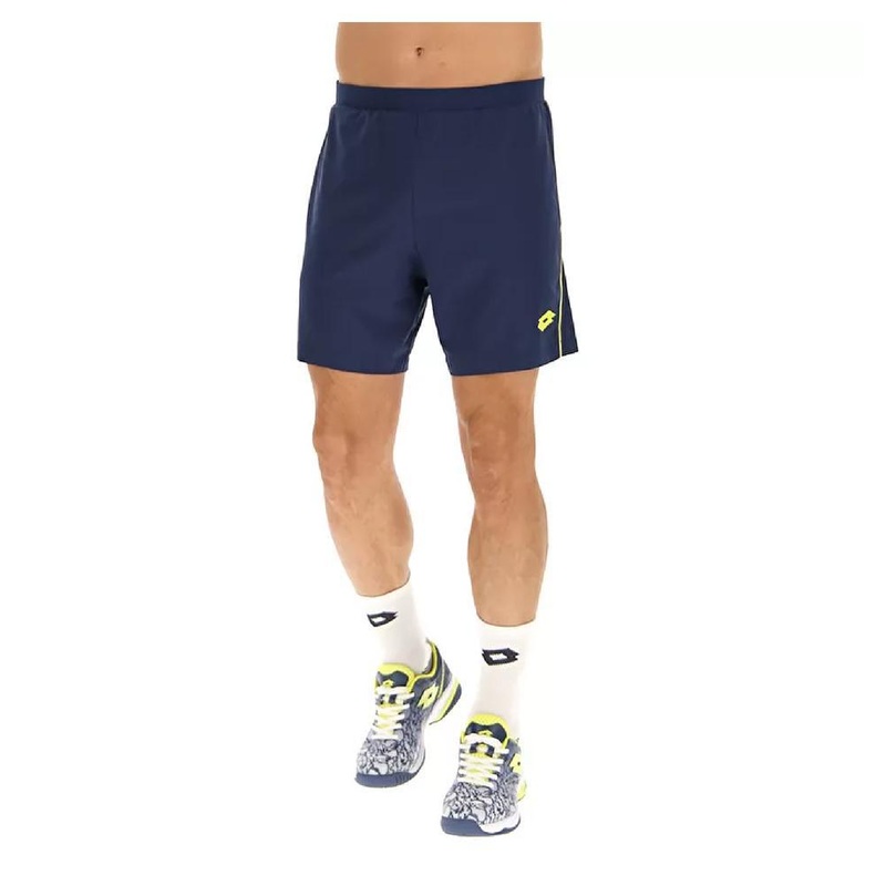 Men’s Superrapida V Pickleball Short Dark Denim and Acid Yellow