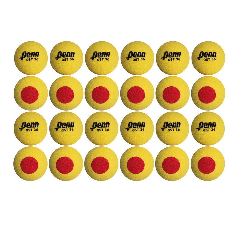 Penn QST 36 Foam Red Junior Tennis Balls (Box of 24 balls)