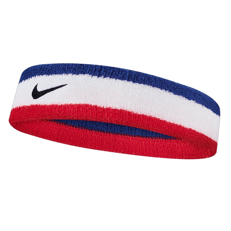 Swoosh Tennis Headband Habanero Red and Black