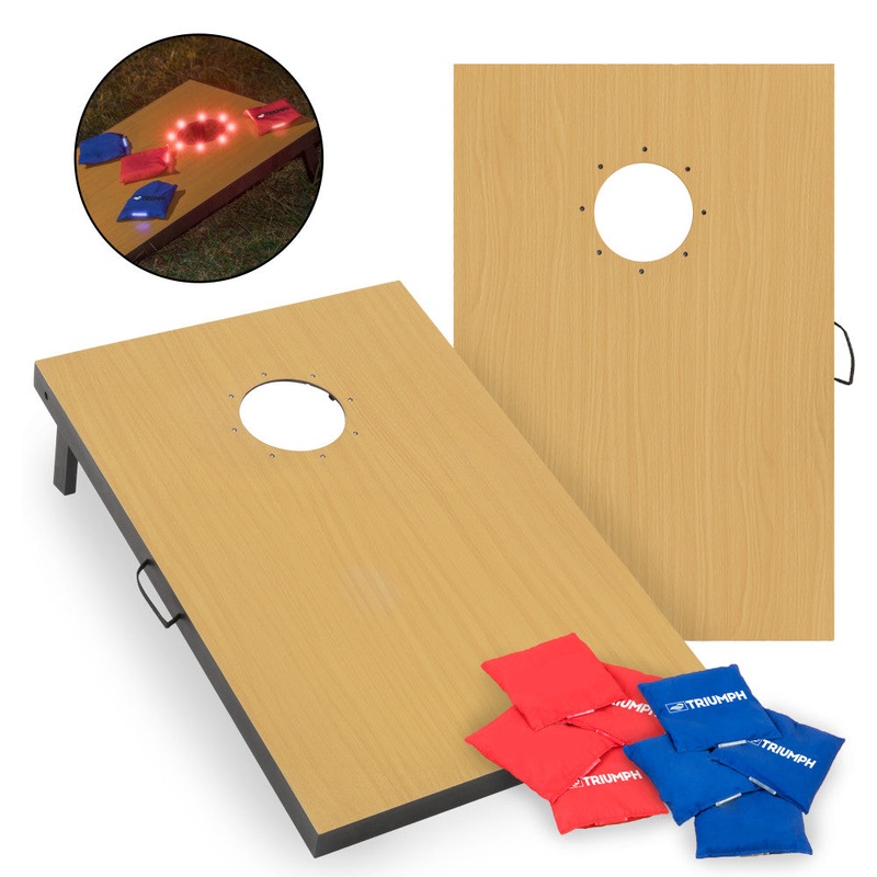 Triumph LED Lighted Cornhole Set