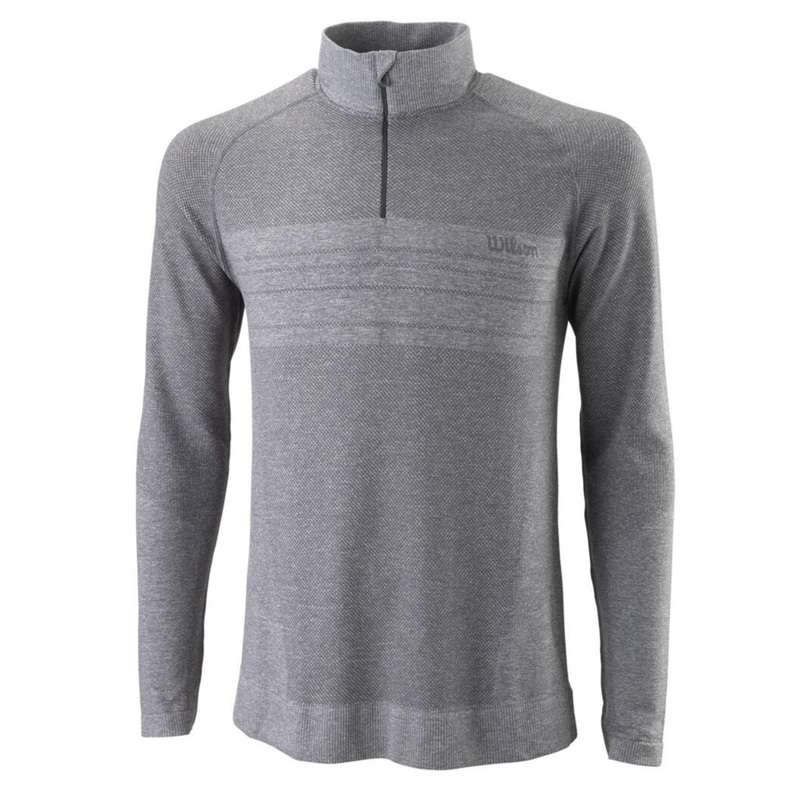 Wilson Men’s Seamless 1/4 Zip Turbulence (Grey)