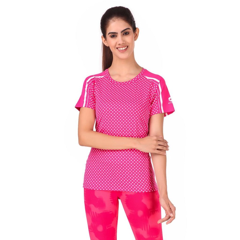 ReDesign Performance Core Sports T-shirt | Women | KIBI Sports S Pink Dots
