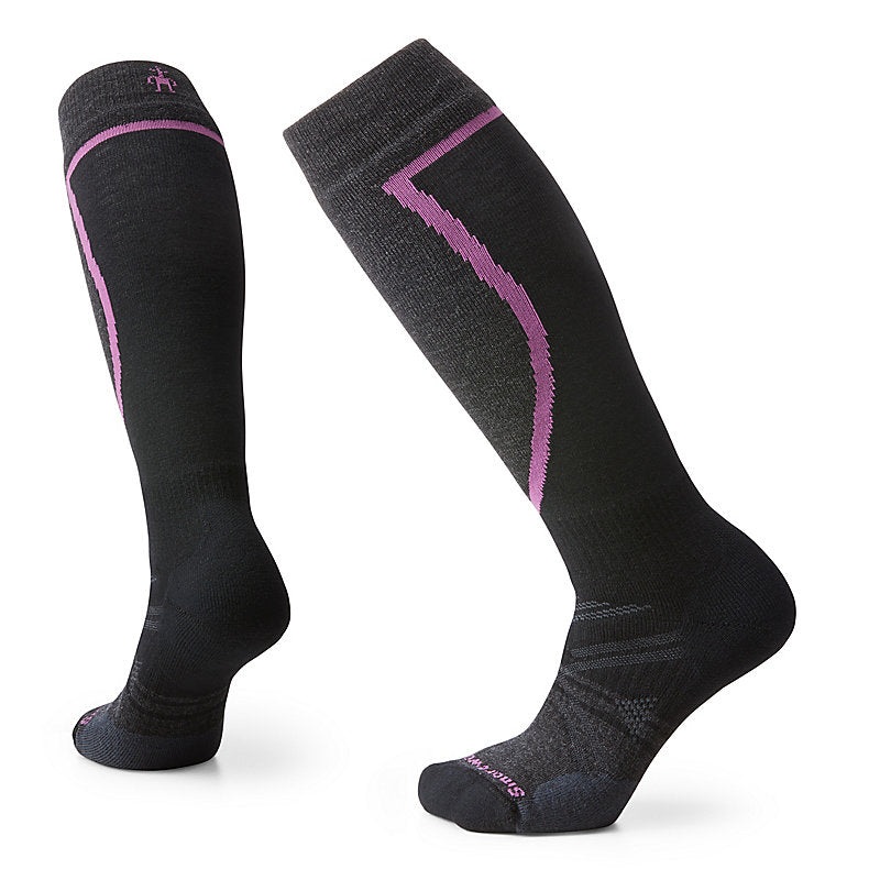 Smartwool Womens Ski Full Cushion Over The Calf Socks Black-001 Small