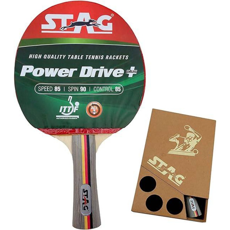 Stag Power Drive Plus – Preassembled Table Tennis Racket