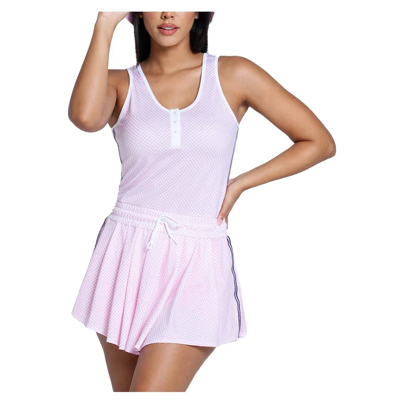 Women`s Country Club Plaid Tennis Dress