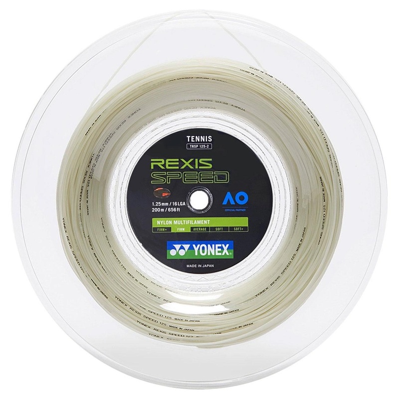 Yonex Rexis Speed 1.30mm 200m Tennis String 200m Reel WHITE