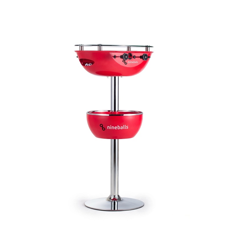 9Balls India | 2 in 1 Party Foosball Table – Red | KIBI Sports