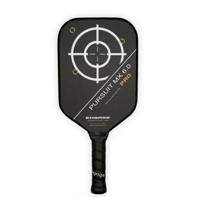 Engage Pursuit Pro MX Elongated Raw T700 Carbon Fiber Pickleball Paddle
