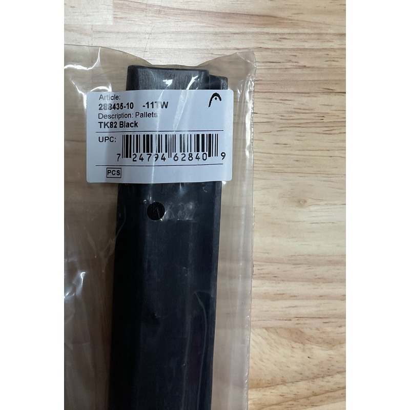 Head Prestige, Radical & Extreme Grip Pallet Replacement (4 1/8) #TK82 Black Article #288435-10 (Length 1)