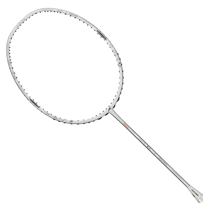 Hundred Ioniq 80 4U Badminton Racket – White/Black White/Black 4U6