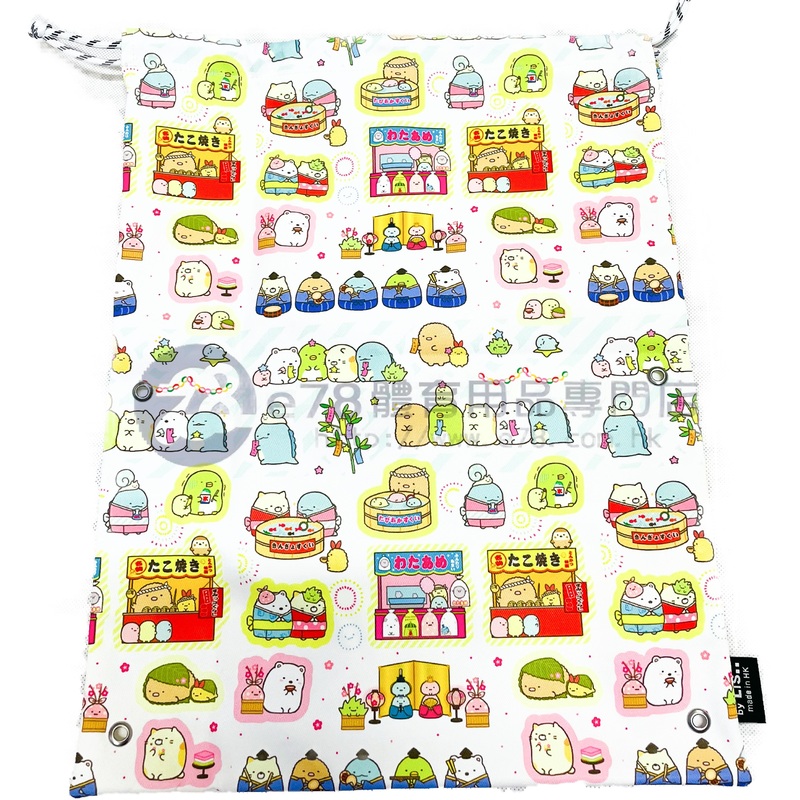 Lis..Handmade Water Resistant shoes bag (white sumikko gurashi 148) white sumikko gurashi 148