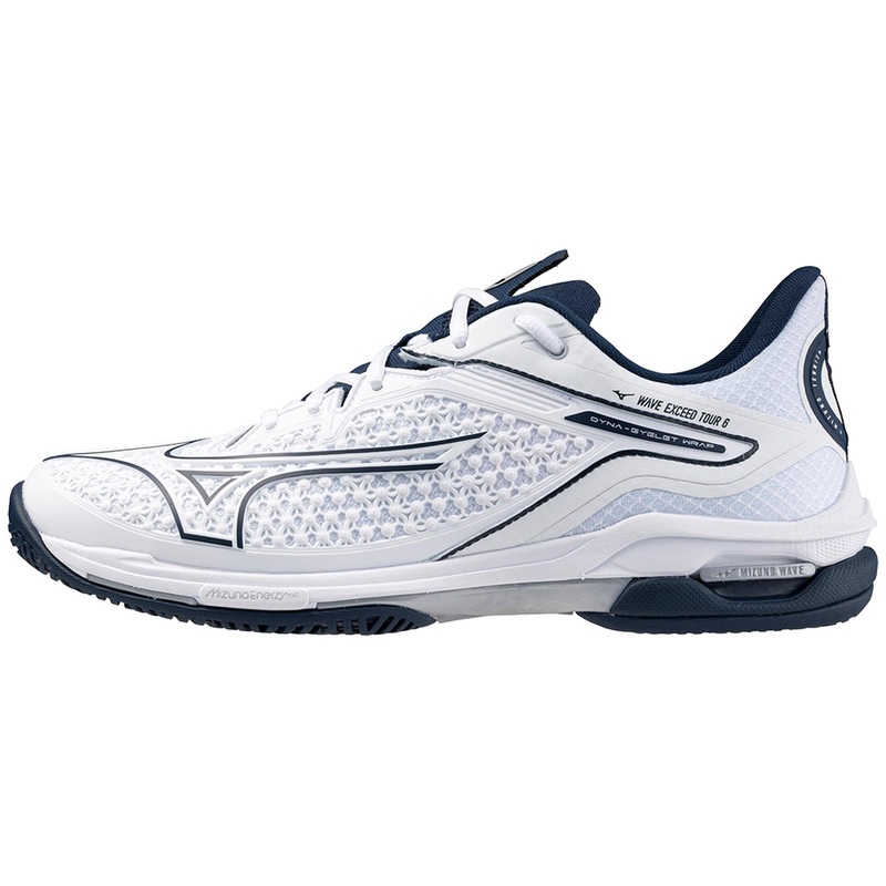 Mizuno Wave Exceed Tour 6 AC Men Tennis Shoes [White/Dress Blue]