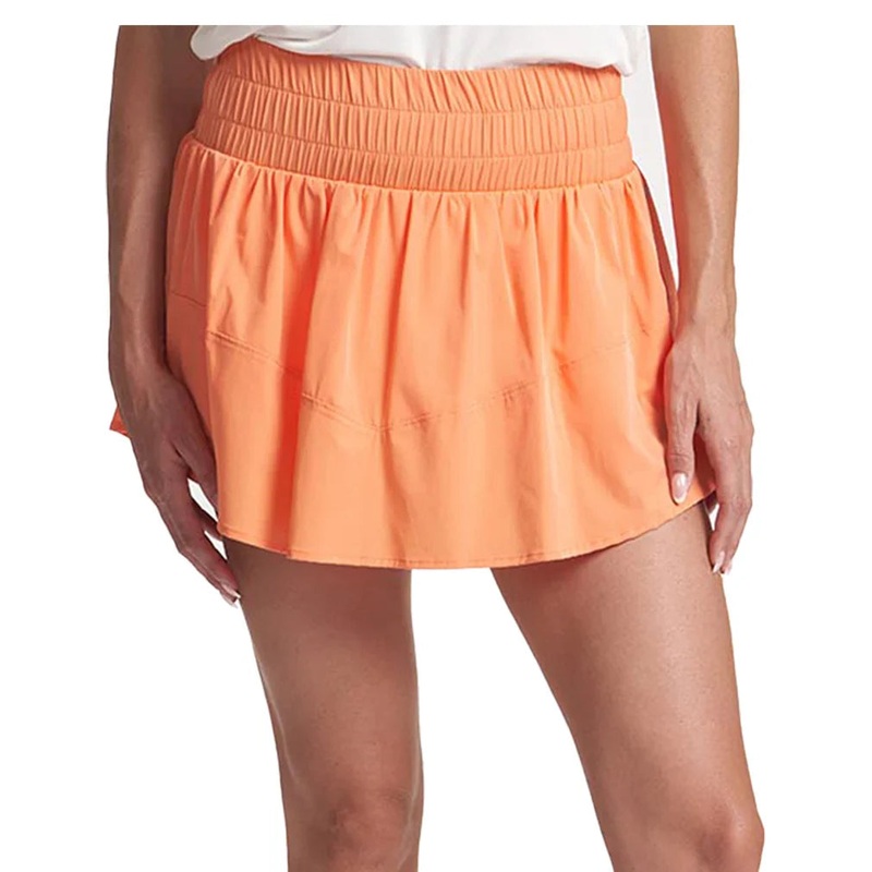 Women`s Smocked Waist Tiered Tennis Skort