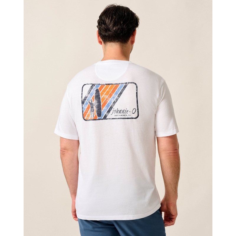 Johnnie-O Men’s Retro J-O Graphic Tee White Small