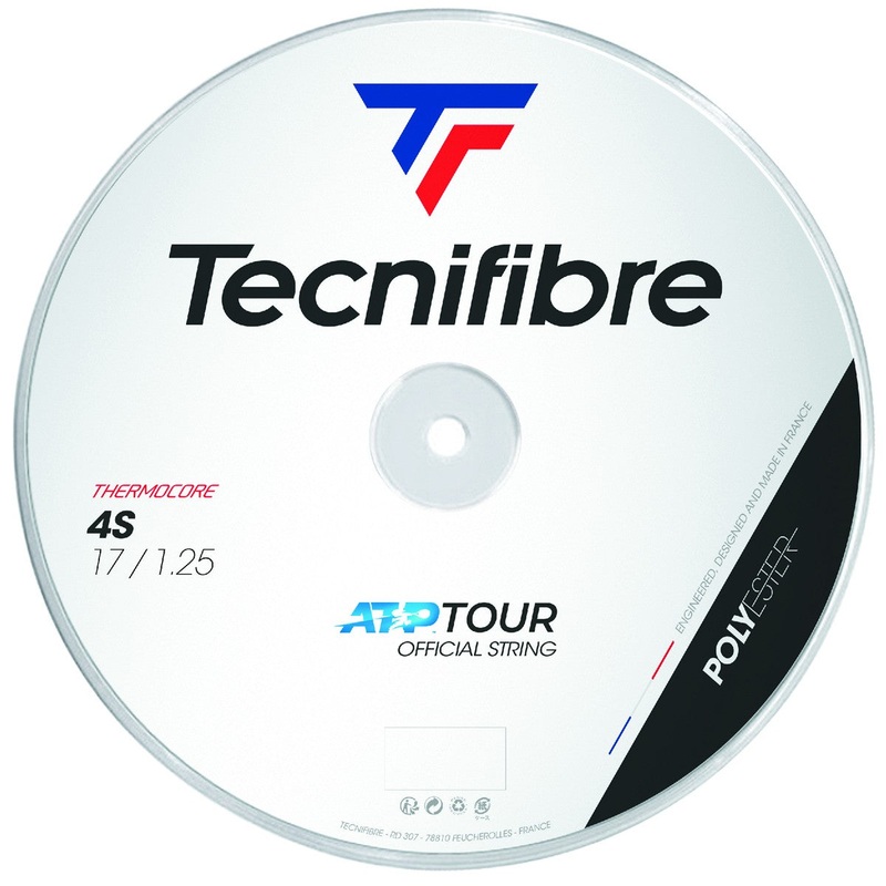 Tecnifibre 4S BLACK Tennis String Reel 200m Gauge 1.20