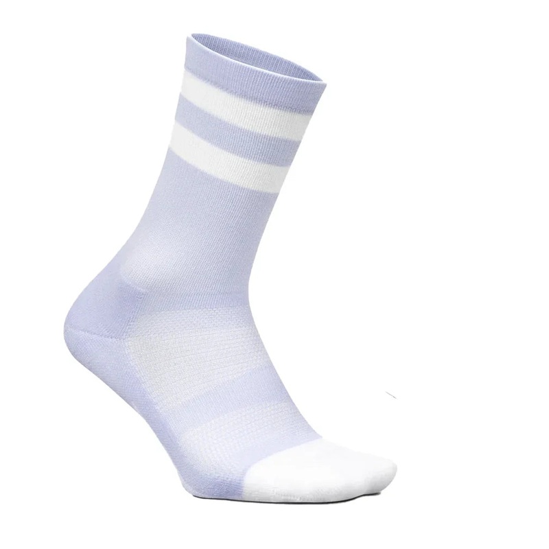 Elite Light Cushion Mini Crew Socks Lilac High Top Stripe