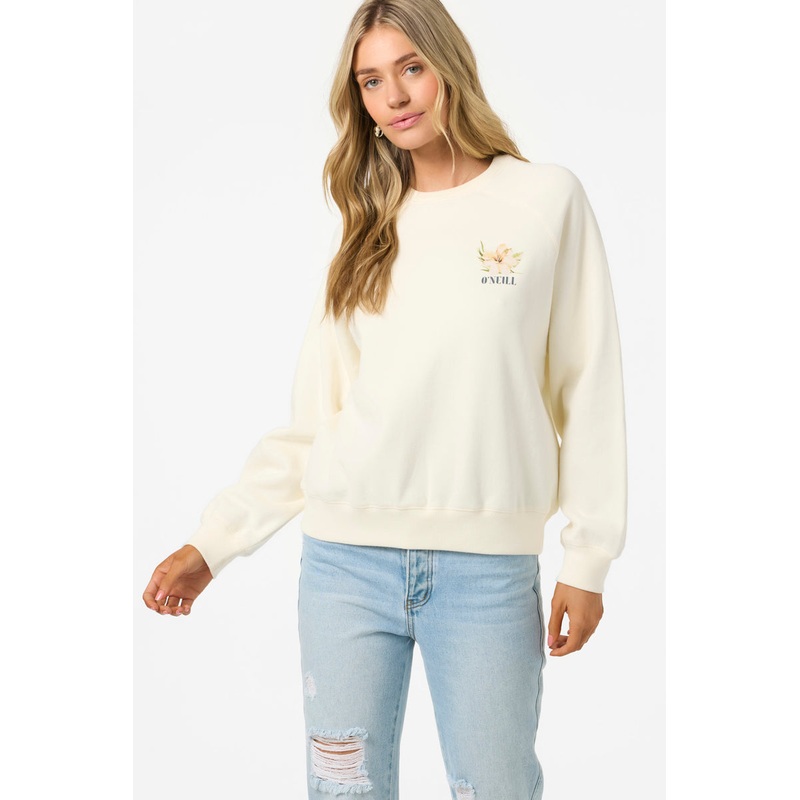 O’Neill Women’s Boardwalk Crew Neck Fleece Winter White XSmall