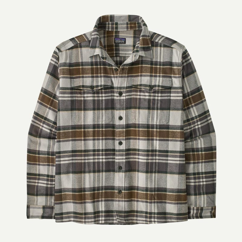 Patagonia Men’s Fjord Flannel Shirt Hibernate: Sunken Blue-HISB Small