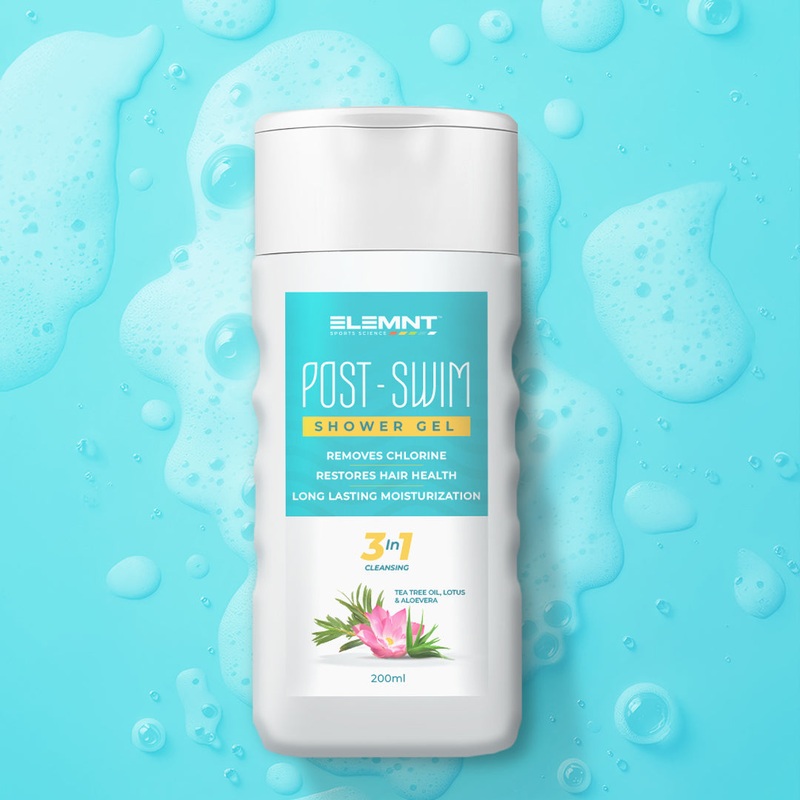 Post Swim Shower Gel for Adults & Kids Sports Skin Care Elemntlife | Kibi Sports 200 ml