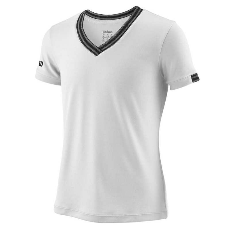 Wilson Girls’ Team V-Neck (White)