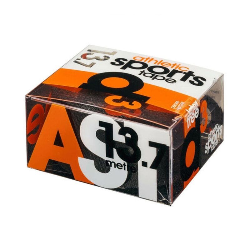 D3 Coloured Cloth Sports Tape 38mmx13.7m BLACK Black 38mm x 13.7m