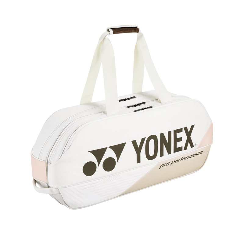 YONEX Pro Badminton/Tennis Tournament Bag Sand Beige (6pcs) BA92431WEX