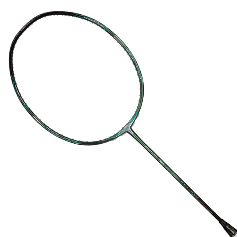 Hundred Aeroflash 7000 Attack 2U Badminton Racket – Dark Green/Black Dark Green/Black 4U6