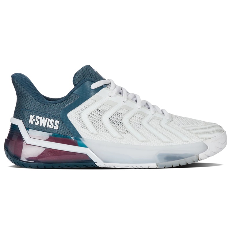 K-Swiss Ultrashot 4 Men’s Tennis Shoes [White/Stargazer/Neon Blaze]