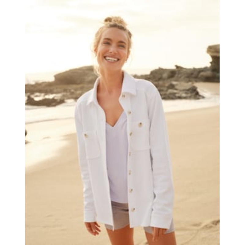 Travis Mathew Cloud Fleece Shacket Pullover