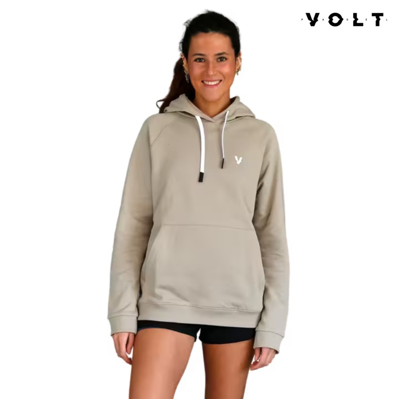 Volt Hoodie V4 Beige | Padel Clothing