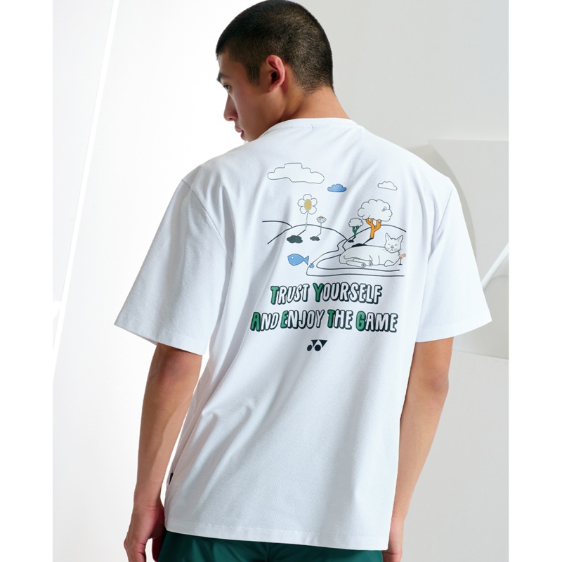 YONEX UNI T-Shirt 243TS039U (OVER FIT) WHITE 85(XS)
