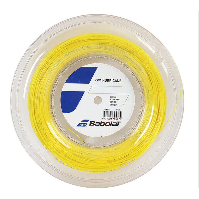 Babolat RPM Hurricane 200M 243141 1.25mm 200m Reel YELLOW