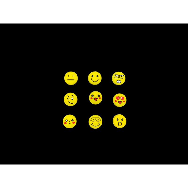 Emoji Themed Shock Absorbing Vibration Dampeners – 3 Pack Laughing