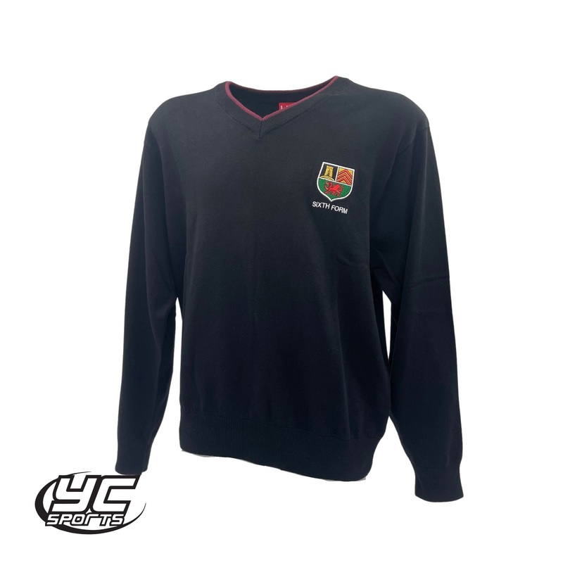Fitzalan High School 6th Form Jumper BLACK/MAROON 11/12