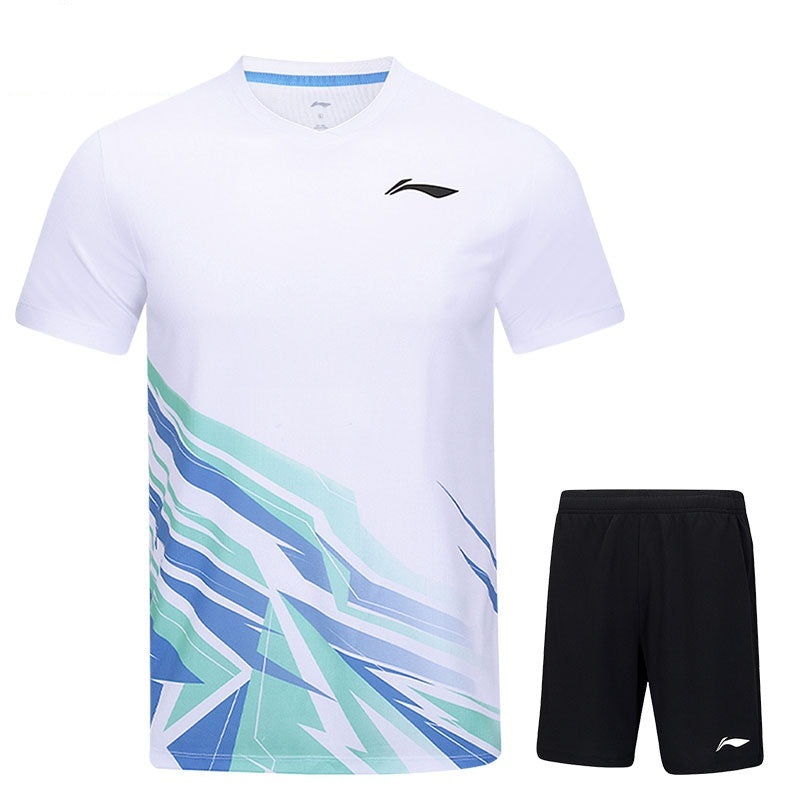 Li-Ning Badminton Competition Uniform Unisex – White Standard White XS