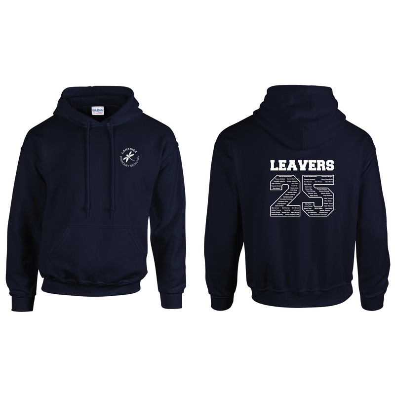 Lakeside Primary School Leavers Hoodie 2025 YS NAVY