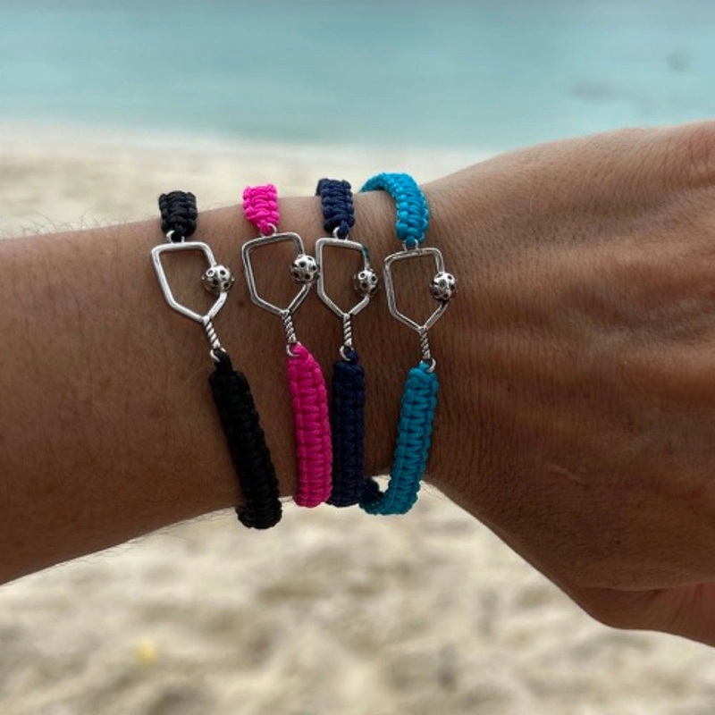 Pickleball Paddle Adjustable Rope Bracelet